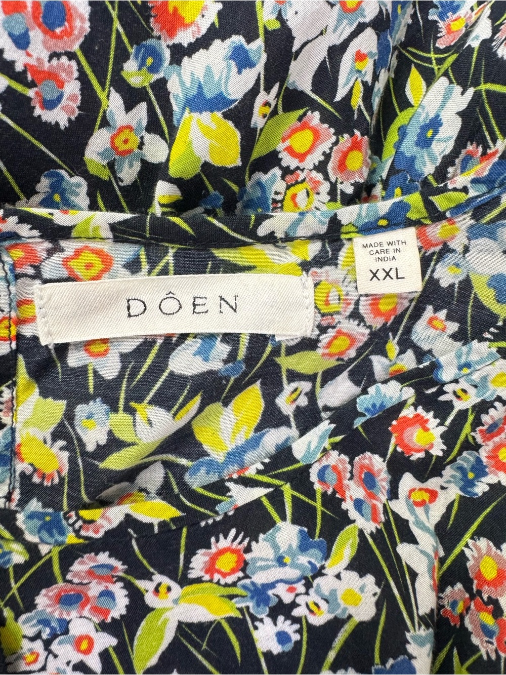 Doen Romina Puff Sleeve Midi Dress Blossom Breeze Size XXL - Picture 10 of 11